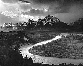 Ansel Adams  The Tetons and the Snake River  1942  gelatin-silver print  ≈40.6 x 50.8 cm  National Archives and Records Administration
