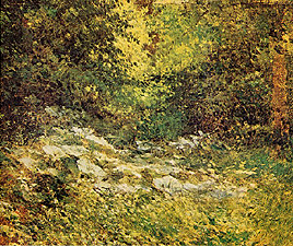 Eugenio Gignous  Primavera  1875  oil on canvas  41.5 x 61.6 cm  Galleria d'Arte Moderna, Milano
