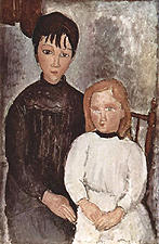 Amedeo Modigliani  Two Girls  1918  oil on canvas  100 x 65 cm  Private collection