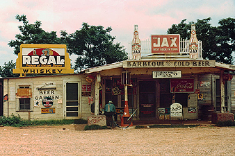 Marion Post Wolcott  Juke Joint and Gas Station  1940  chromogenic transparency    Library of Congress
